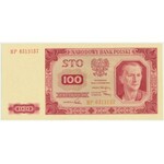 100 złotych 1948 - HP - papier prążkowany