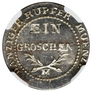 Free City of Danzig, Groschen 1812 M - NGC MS 64 - RARE