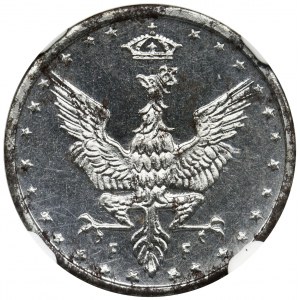 Polish Kingdom, 5 Pfennig 1917 - PROOF - NGC PF62 - UNIQUE