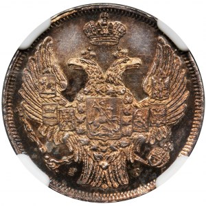 15 kopeck = 1 zloty Petersburg 1833 НГ - PROOF - NGC PF62 - UNIQUE