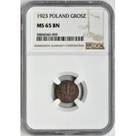 1 grosz 1923 - NGC MS65 BN