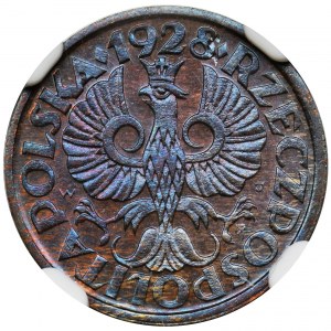 1 grosz 1928 - NGC MS66 BN