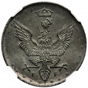 Polish Kingdom, 20 pfennig 1918 - NGC MS64