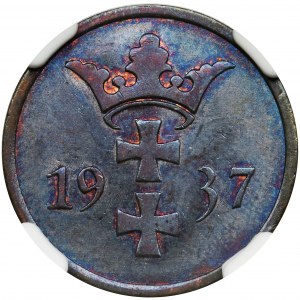 Free City of Danzig, 2 pfennig 1937 - NGC MS64 BN