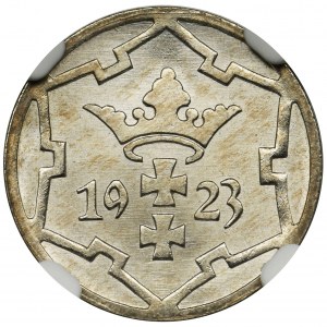Free City of Danzig, 5 pfennig 1923 - NGC MS66+