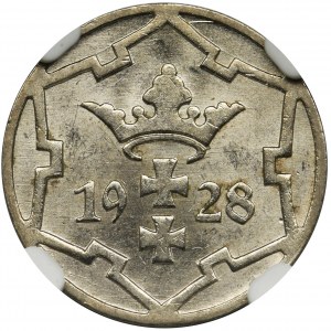 Free City of Danzig, 5 pfennig 1928 - NGC MS64