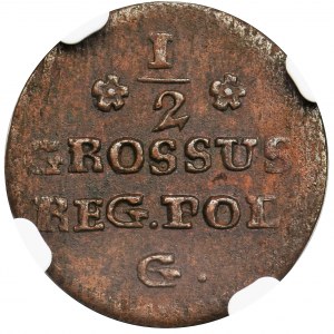 Poniatowski, Half Groschen Krakau 1768 G - NGC UNC DETAILS - RARE