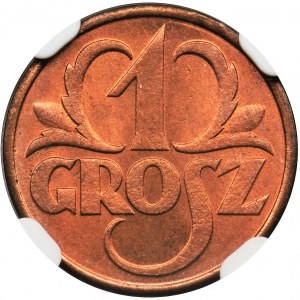 1 grosz 1931 - NGC MS67 RD