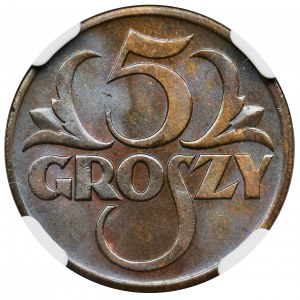 5 groszy 1938 - NGC MS66 BN