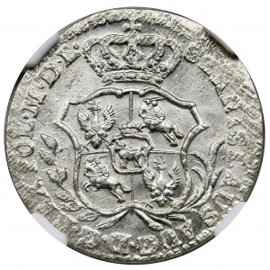 Poniatowski, 2 Groschen Warsaw 1766 FS - NGC MS64