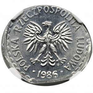 DESTRUKT, 1 złoty 1986 - NGC MS66