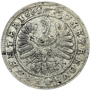 Śląsk, Księstwo legnicko-brzesko-wołowskie, Ludwik IV Legnicki, 15 Krajcarów Brzeg 1663