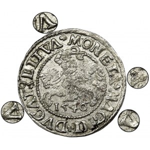 Sigismund II August, Halfgroat Vilnius 1546 - LITVΛ - UNLISTED, RARE