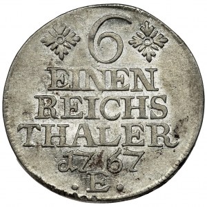 Germany, Kingdom of Prussia, Friedrich II, 1/6 Thaler Königsberg 1767 E