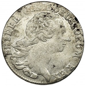 Niemcy, Królestwo Prus, Fryderyk II, 1/6 Talara Magdeburg 1765 F - RZADKIE