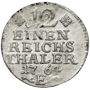 Germany, Kingdom of Prussia, Friedrich II, 1/12 Thaler Königsberg 1764 E