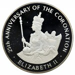Jamaica, Elizabeth II, 25 dollars London 1978 - 25th anniversary of the coronation Elizabeth