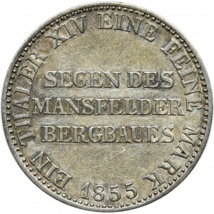 Germany, Kingdom of Prussia, Friedrich Wilhelm IV, Thaler Berlin 1855 A