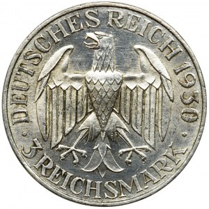 Niemcy, Republika Weimarska, 3 marki Berlin 1930 A