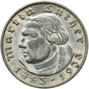 Niemcy, III Rzesza, 2 marki Monachium 1933 D