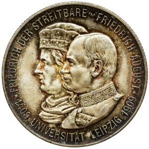 Niemcy, Saksonia, Fryderyk August III, 2 marki Muldenhütten 1909