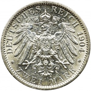 Germany, Hessen, Darmstadt, Ernst Ludwig, 2 mark Berlin 1910 A - RARE