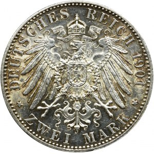 Germany, Prussia, William II, 2 mark Berlin 1901