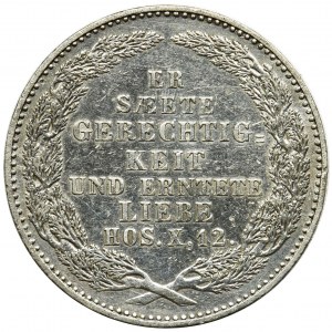 Niemcy, Saksonia, Fryderyk August II, 1/3 talar pośmiertny Drezno 1854