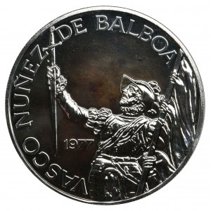 Panama, 20 balboas 1977 - Vasco Nunez De Balboa - PROOF