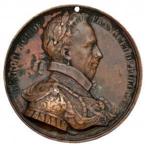 France, Henry III of France, Medal of the entourage of French kings 1835