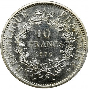 Francja, V Republika, 10 Franków Paryż 1970