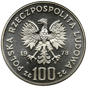 PRÓBA NIKIEL, 100 złotych 1978 Korczak