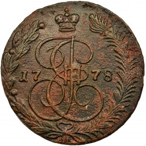 Rosja, Katarzyna II , 5 Kopiejek Jekaterinburg 1778 EM