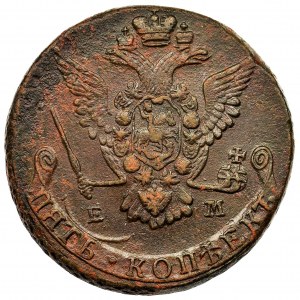 Russia, Catherine II, 5 Kopecks Jekaterinburg 1778 EM