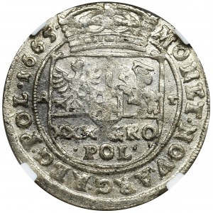 John II Casimir, Tymf Bromberg 1665 AT - SALVS - NGC MS64