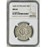 John II Casimir, Tymf Bromberg 1665 AT - SALVS - NGC MS64