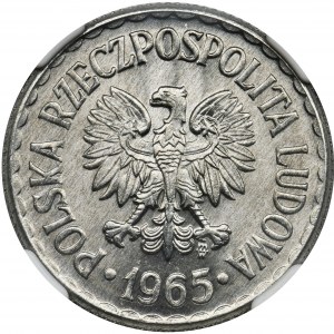 1 złoty 1965 - NGC MS67