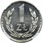 1 złoty 1977 - NGC MS64 PL - jak lustrzanka - BARDZO RZADKI