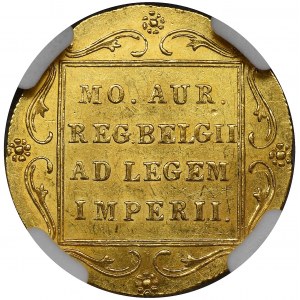 Powstanie Listopadowe, Dukat Warszawa 1831 - NGC MS63 - kropka przed pochodnią