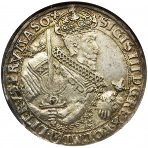 Sigismund III Vasa, Thaler Bromberg 1630 II - NGC AU55