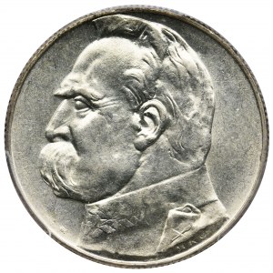Piłsudski, 5 złotych 1936 - PCGS MS62