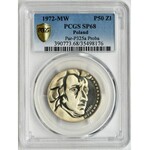 PRÓBA, 50 złotych 1972 Fryderyk Chopin - PCGS SP68