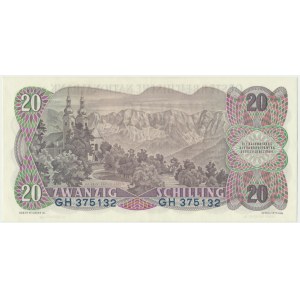 Austria, 20 schillings 1956 - GH -