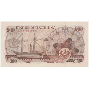Austria, 500 schillings 1965