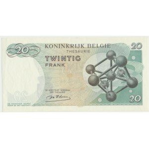 Belgium, 20 francs 1964