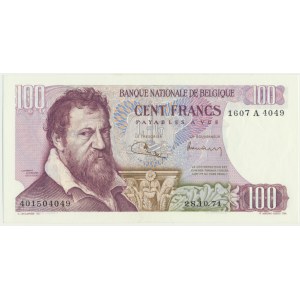 Belgium, 100 francs 1971