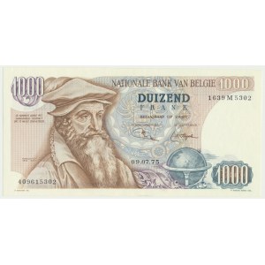Belgia, 1000 franków 1975