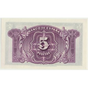 Spain, 5 pesetas 1935