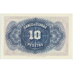 Spain, 10 pesetas 1935