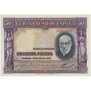 Hiszpania, 50 peset 1935